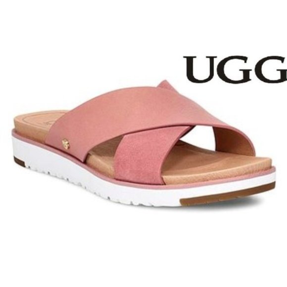 UGG Shoes - NWT Pink Dawn Kari Leather Slide